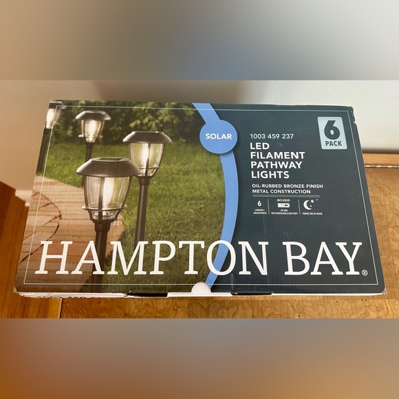 Hampton Bay Bronze Finished LED Pathway Lights - 6 Pack - Picture 2 of 4
